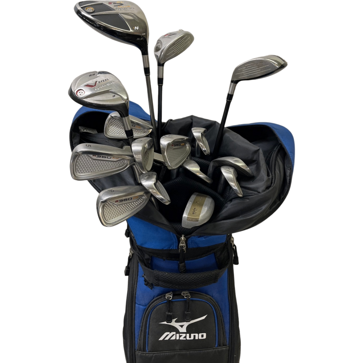 テーラーメイド他 メンズゴルフ初心者向け14本+キャディバッグセット