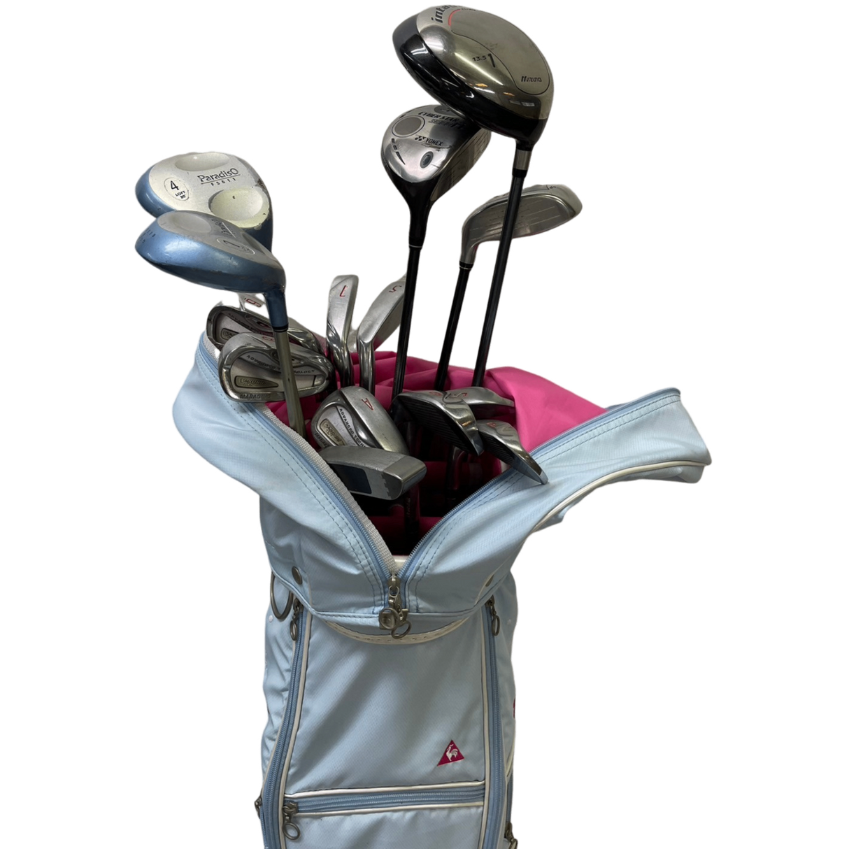 ミズノ・Maruman他 複数メーカー混合レディース超初心者向け14本セット