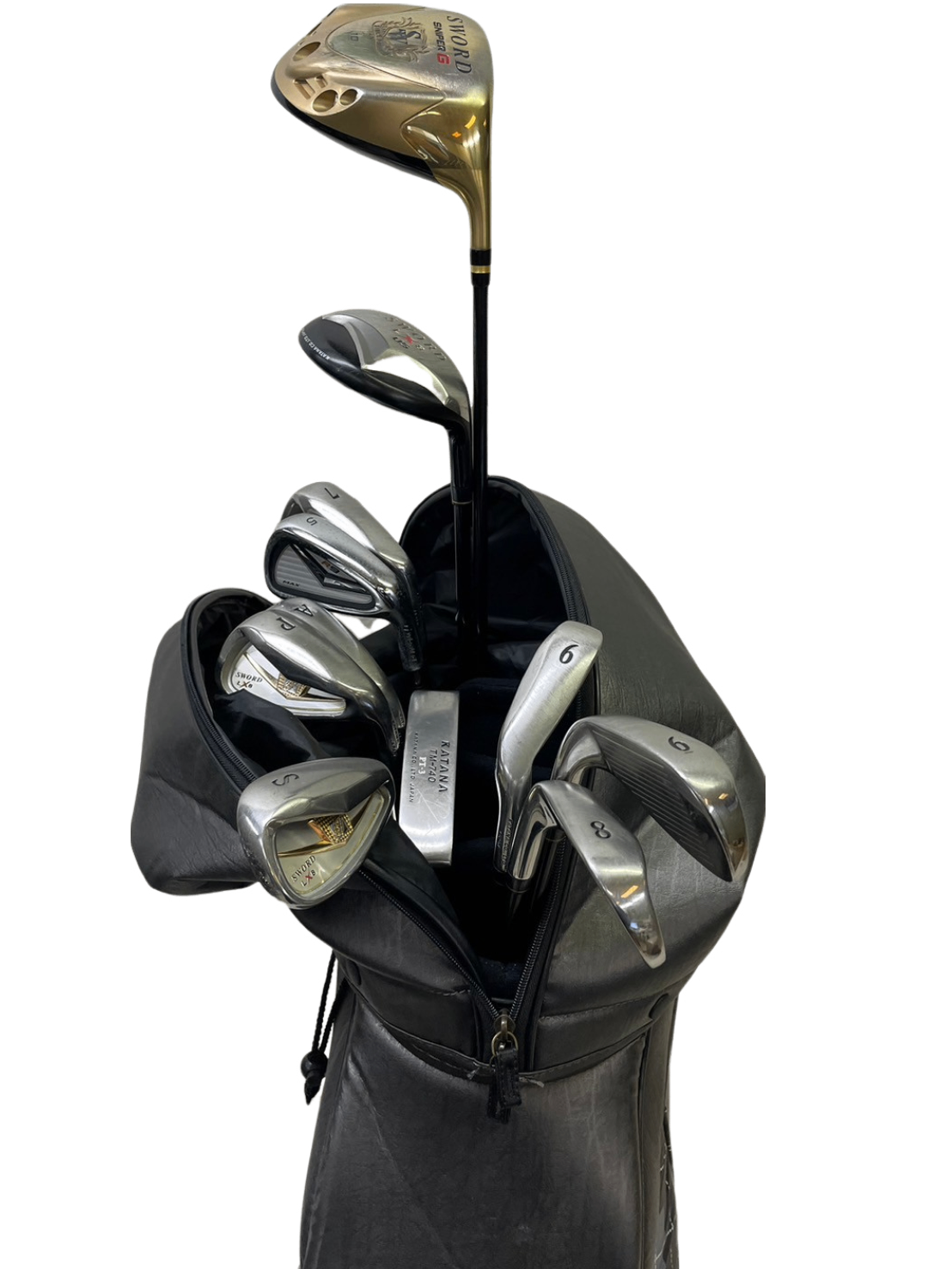 KATANAゴルフ他 メンズ中級者向け11本+キャディバッグセット