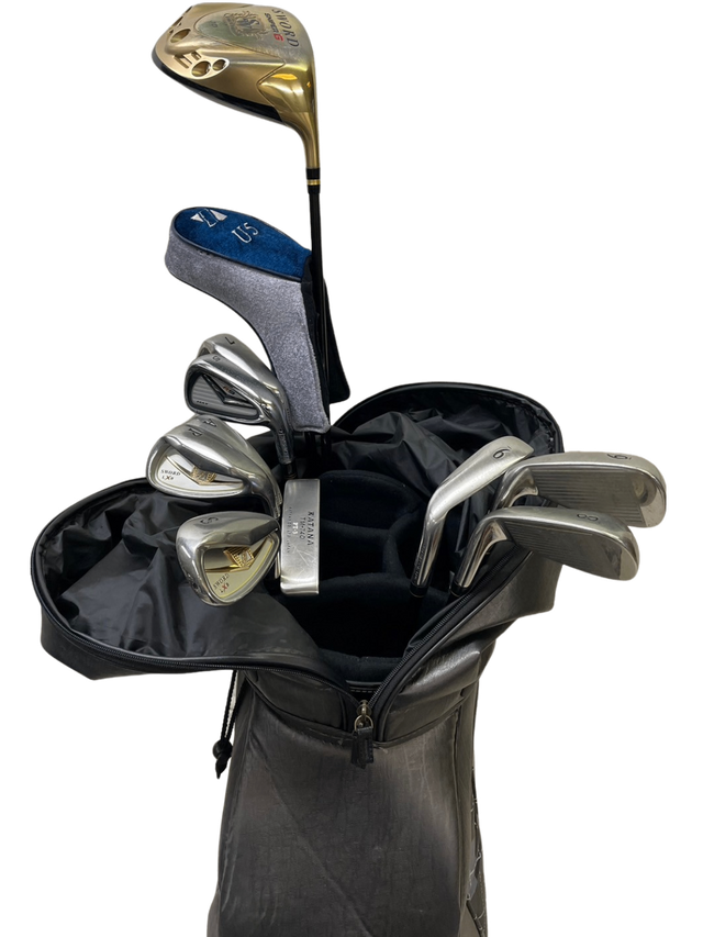 KATANA GOLF/カタナ ゴルフ SWORD 6分割キャディバッグ KATANAゴルフ他 メンズ中級者向け11本+キャディバッグセット